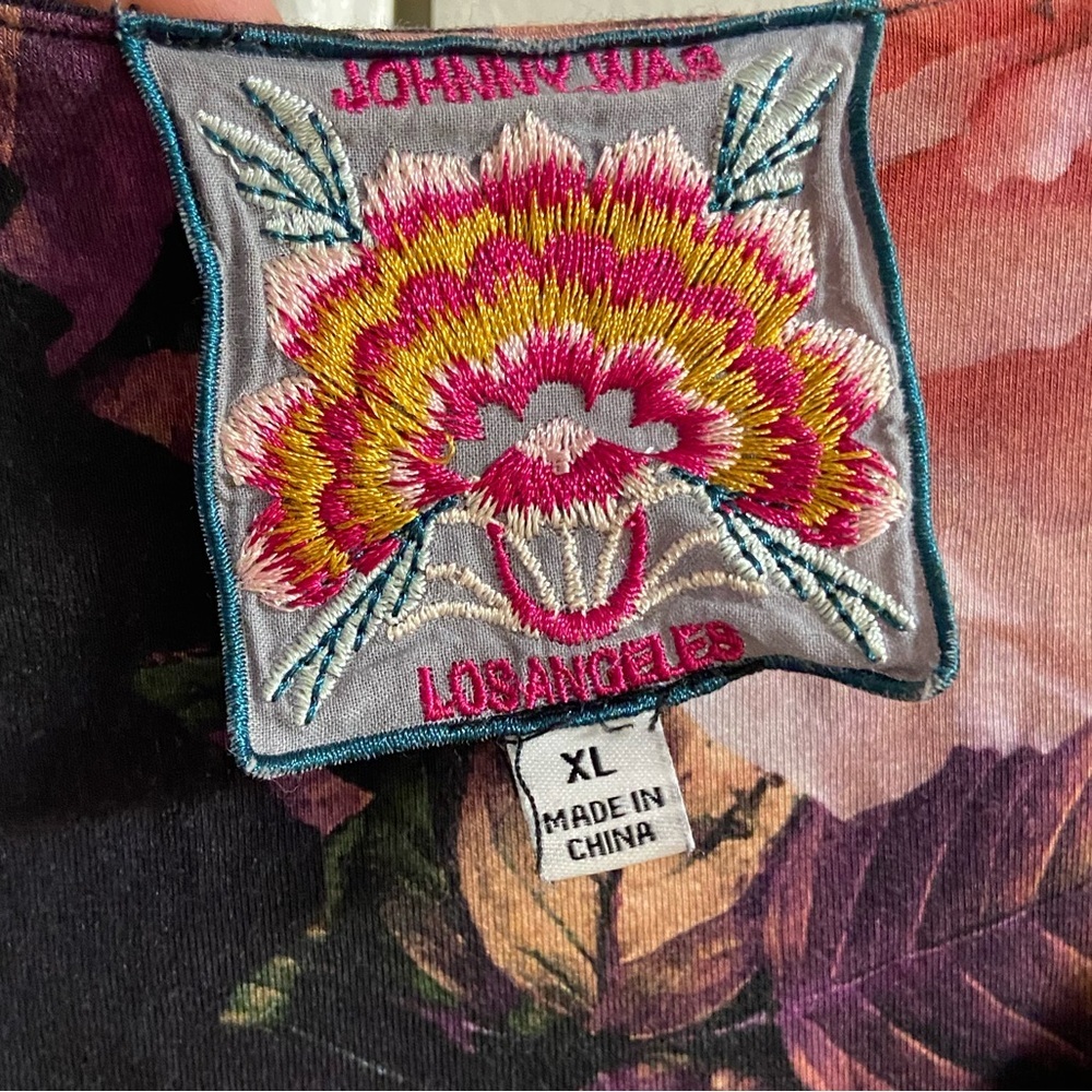 Johnny Was Regal Rose Leopard Print‎ Bamboo Top XL - Picture 8 of 9